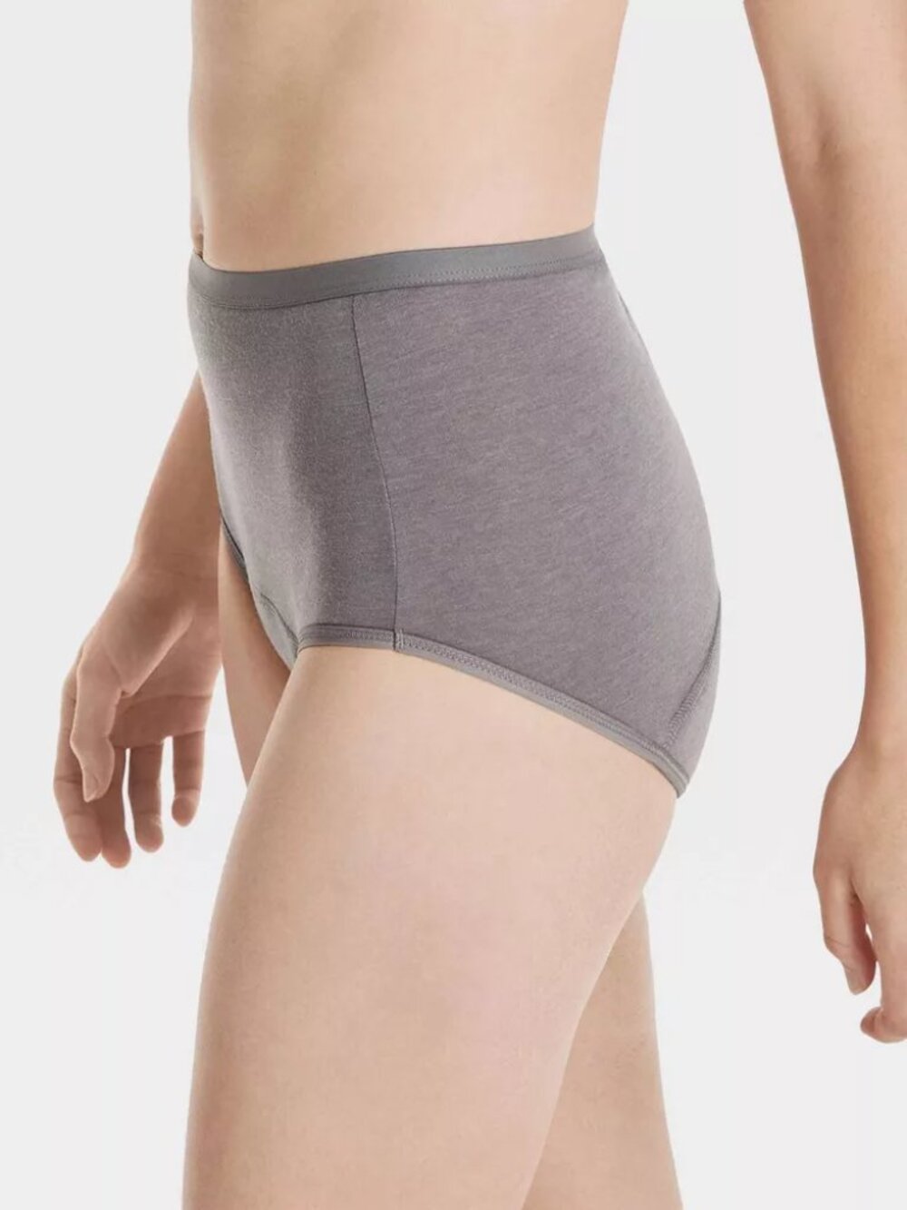 Hanes 3 PK Beige Gray Black Panties Period Underpants Protection Brief New 9/2XL - Picture 5 of 6